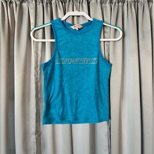 NWOT blue terry cloth rhinestone juicy couture tank